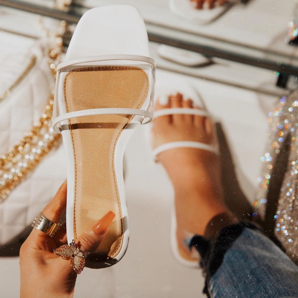 White Clear Sandal